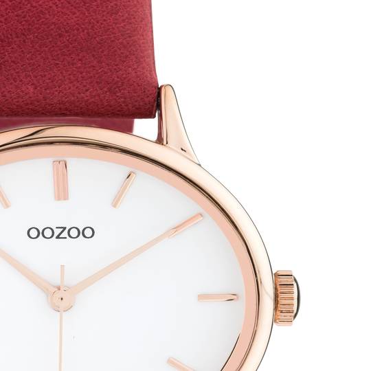Oozoo Dames horloge-C10942 rood (38mm)