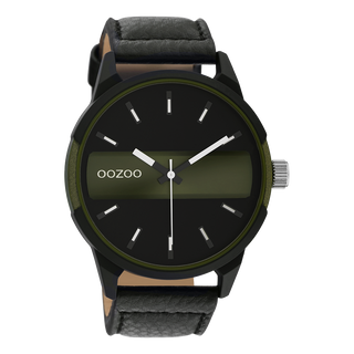 Oozoo Heren Horloge-Zwart (48mm)