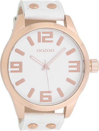 Oozoo dames Horloge-C1100 wit (51mm)