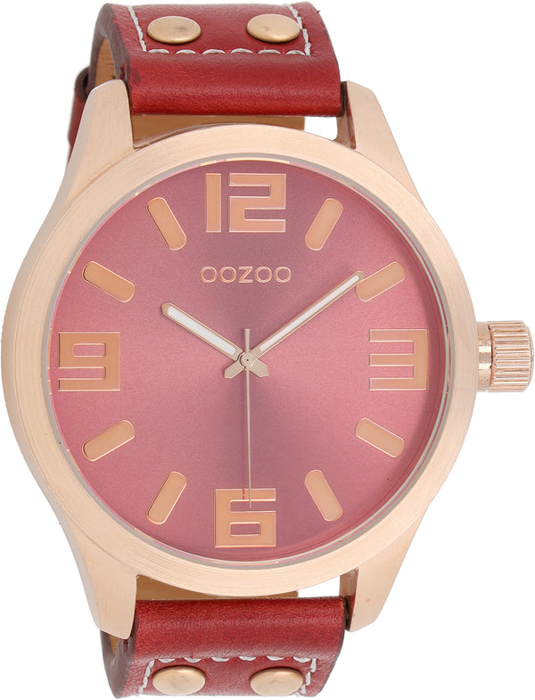 Oozoo dames Horloge-C1105 rood (51mm)