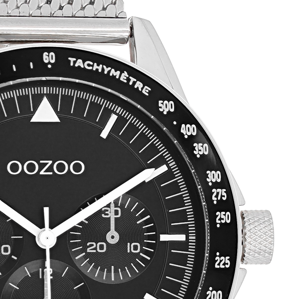 Oozoo men's Watch-C11113 silver (45mm)