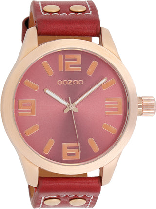 Oozoo dames Horloge-C1155 rood (46mm)