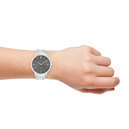 Oozoo heren horloge-C20021 zilver (42mm)