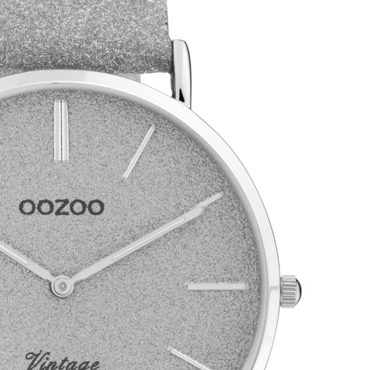 Oozoo Damenuhr-C20160 Silber (40mm)