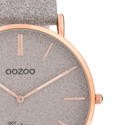 Oozoo Dames horloge-C20162 Rose Goud Zilver (40mm)