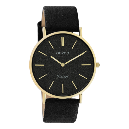 Oozoo Dames horloge-C20164 Zwart (40mm)