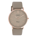 Oozoo Dames horloge-C20167 Rose Goud Taupe (40mm)