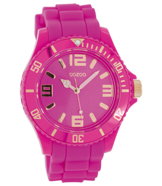 Oozoo Dames Horloge-C5047 roze (43mm)