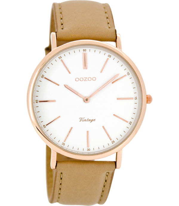 Oozoo Dames horloge-C7330 beige (40mm)