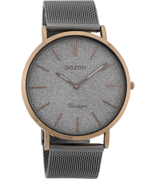 Oozoo Vintage Watch-C8861 grau (40mm)