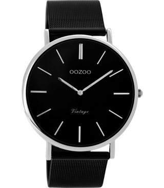 Oozoo Vintage Watch-C8865 schwarz (40mm)