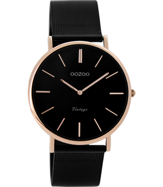 Oozoo Vintage Watch-C8870 schwarz (36mm)