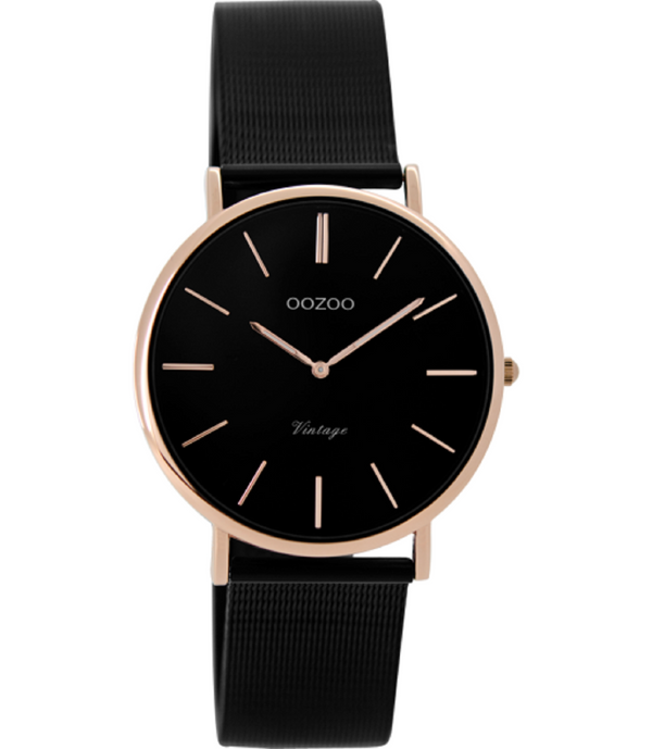 Oozoo Vintage Horloge-C8871 zwart (32mm)