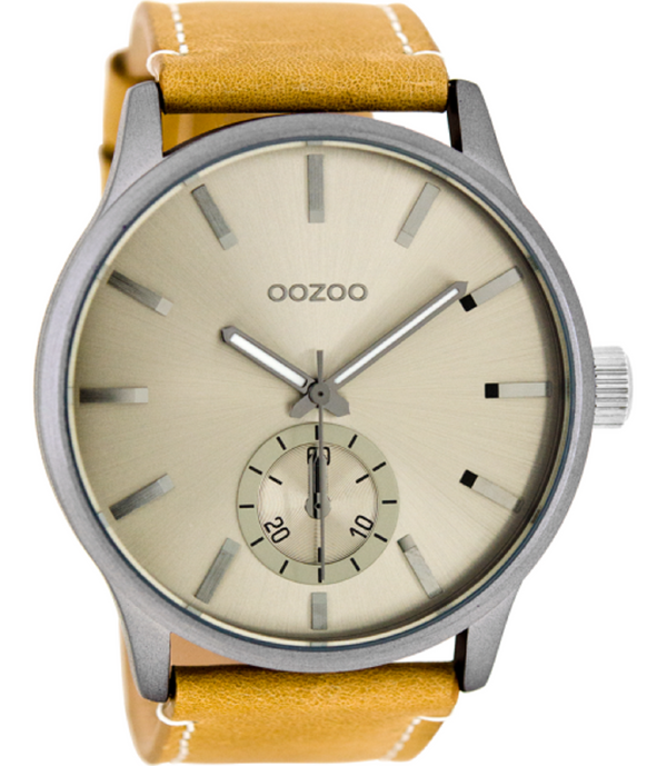 Oozoo Heren Horloge-C9036 cognac (51mm)