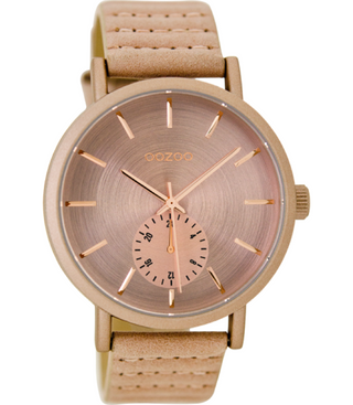 Oozoo dames Horloge-C9186 roze (42mm)