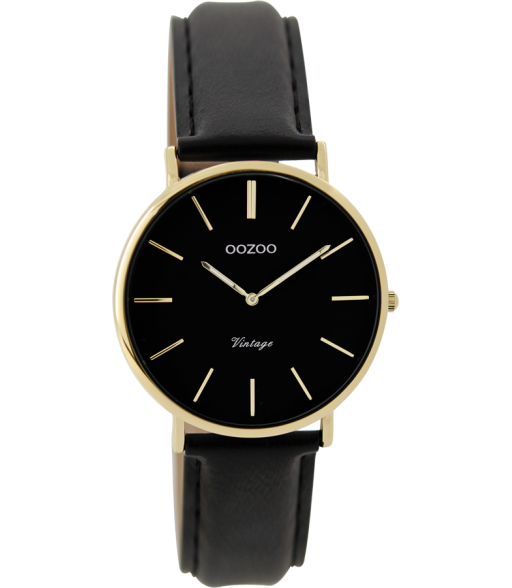 Oozoo Vintage Horloge-C9302 zwart (32mm)