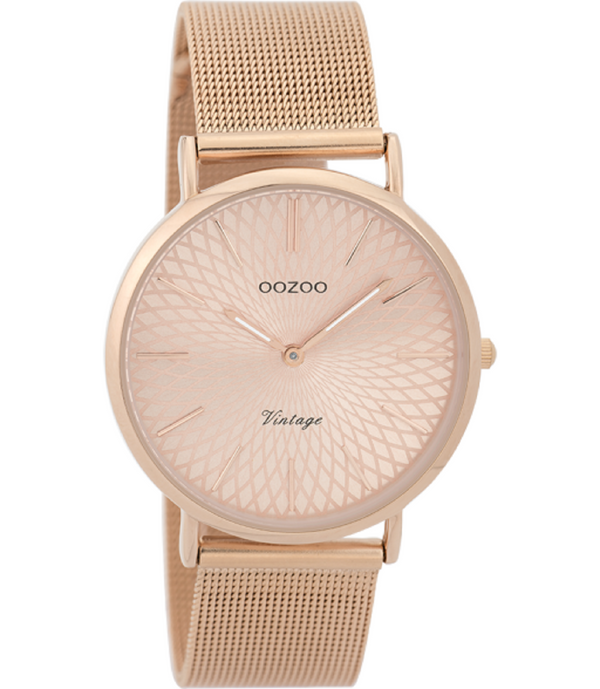 Oozoo Vintage Horloge - C9344 Rosé (36mm)