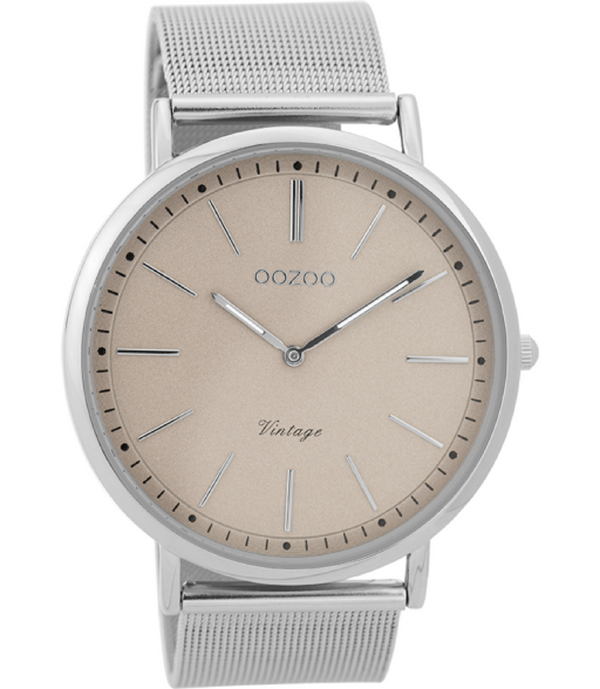 Oozoo Vintage Watch - C9355 Silver (44mm)