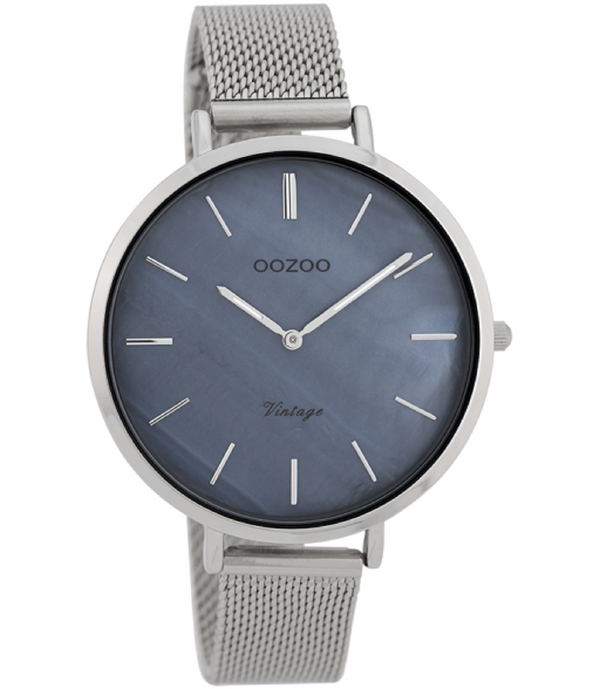 Oozoo Vintage Watch-C9390 Silber (40mm)