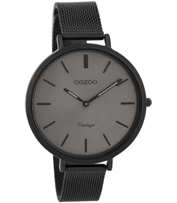 Oozoo Vintage Horloge-C9394 zwart (40mm)
