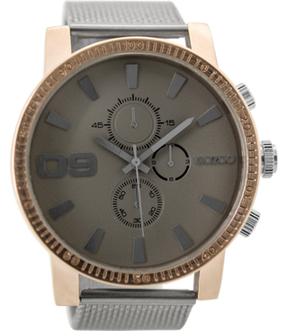 Oozoo Heren Horloge-C9437 zilver (50mm)