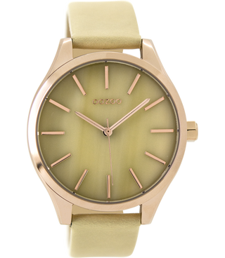 Oozoo Dames Horloge-C9500 beige (42mm)