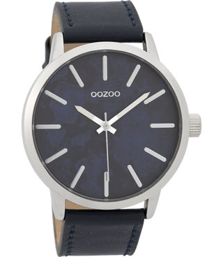 Oozoo Heren Horloge-C9602 donker blauw (45mm)