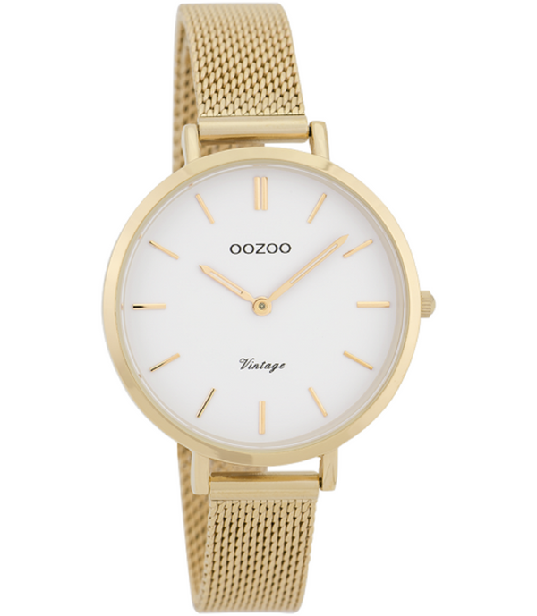 Oozoo Vintage Watch-C9827 Gold (34mm)