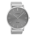 Oozoo Vintage-Uhr – C9936 Silber (44 mm)