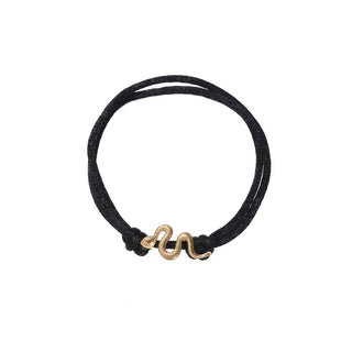 Koop black Go Dutch Label Bracelet rope snake B2346