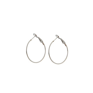 GO Dutch Label hoop earrings in various sizes in silver
