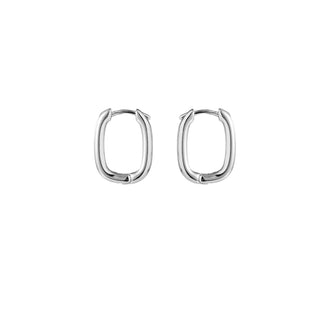 Koop silver Go Dutch Label Earrings Oval Hoop