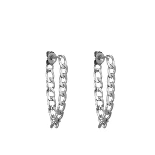Koop silver Go Dutch Label Earrings Chain Necklace