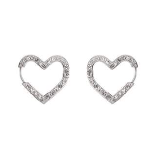 Go Dutch Label Earrings heart crystal stone