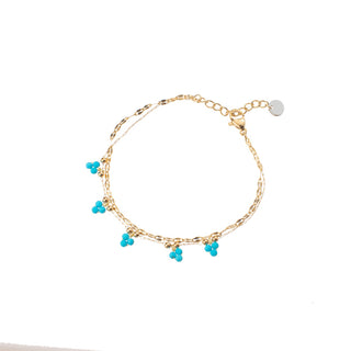 Koop blue Go Dutch Label Bracelet (jewelry) 3 beads