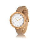 HOT&TOT | MIA WOODEN LADIES WATCH | 36MM | GOLD | OLIVE WOOD