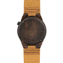 HOT&TOT | Pantera Castano| 38MM | Wooden watch with brown leather strap