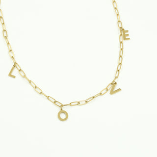 Koop silver Michelle Bijoux necklace love