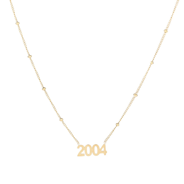 Necklace year gold