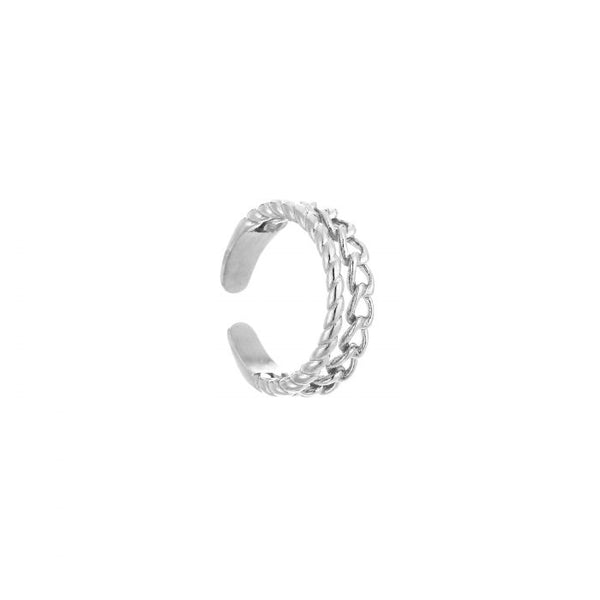 Michelle Bijoux Ring (Schmuck) Ring Doppelkette Einheitsgröße
