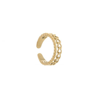 Kopen goud Michelle Bijoux Ring (Sieraad) Ring Dubbele Chain One Size