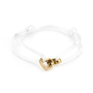 Koop white Michelle Bijoux Bracelet Rope Double Heart (one size)