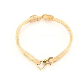 Michelle Bijoux Bracelet 2 Hearts One Size Gold