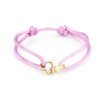 Koop purple Michelle Bijoux Bracelet 2 Hearts One Size Gold