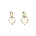Michelle Bijoux Earrings heart stones