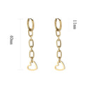 Michelle Bijoux Earrings chain heart