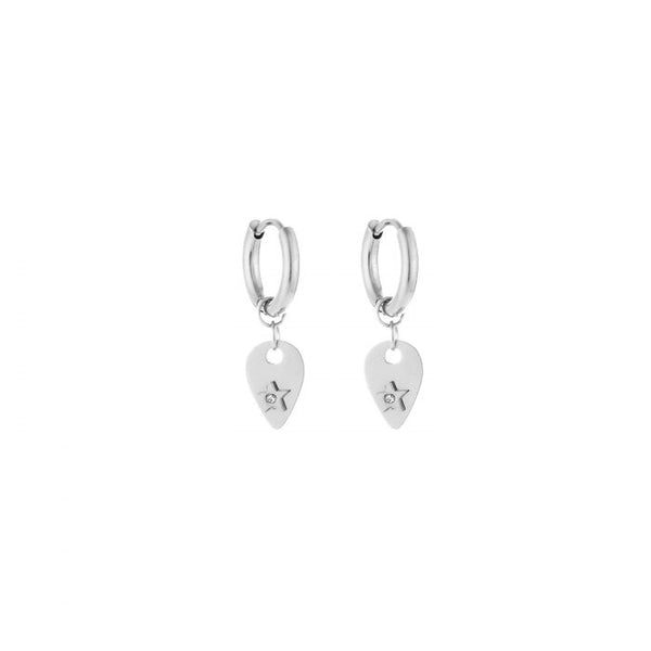 Michelle Bijoux Earrings drop star stone