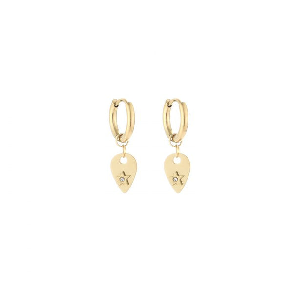 Michelle Bijoux Earrings drop star stone