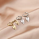 Michelle Bijoux Earrings drop star stone Silver