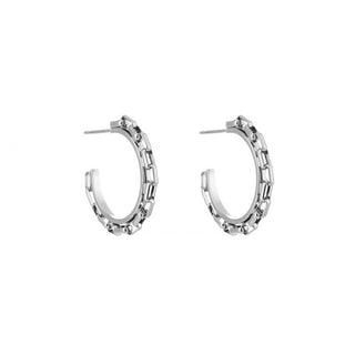 Koop silver Michelle Bijoux Earrings chain hoop